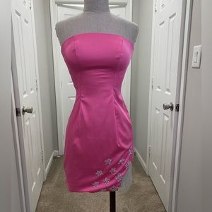 Hot Pink Star and Fringe Dress Size 2